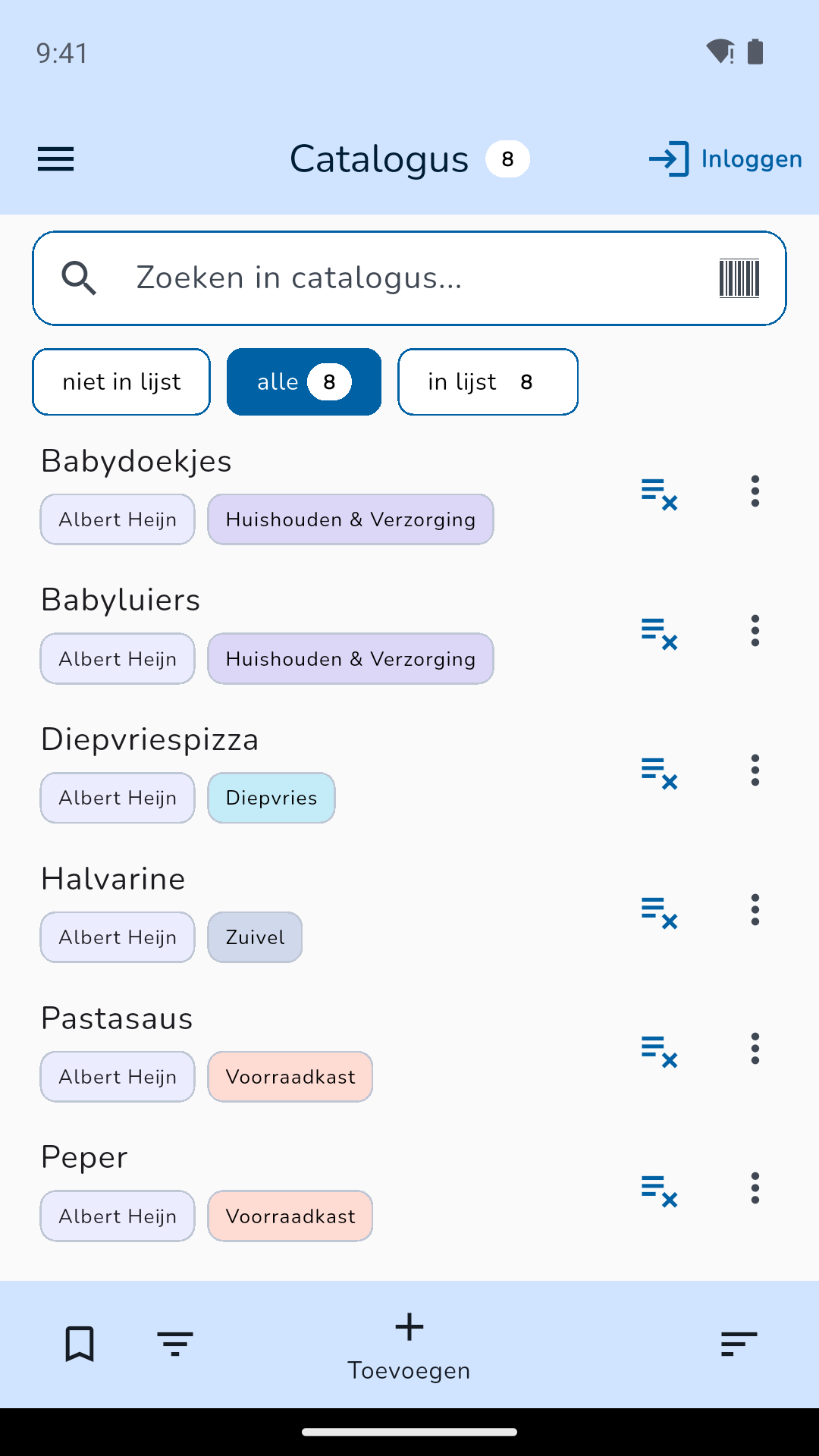 Catalogo prodotti